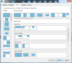Layout settings