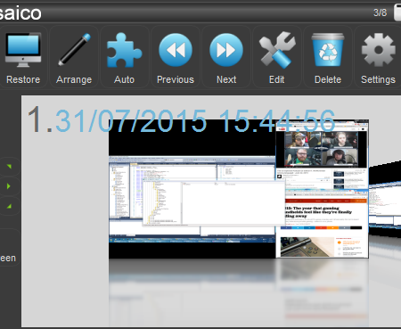 Standard Mosaico interface